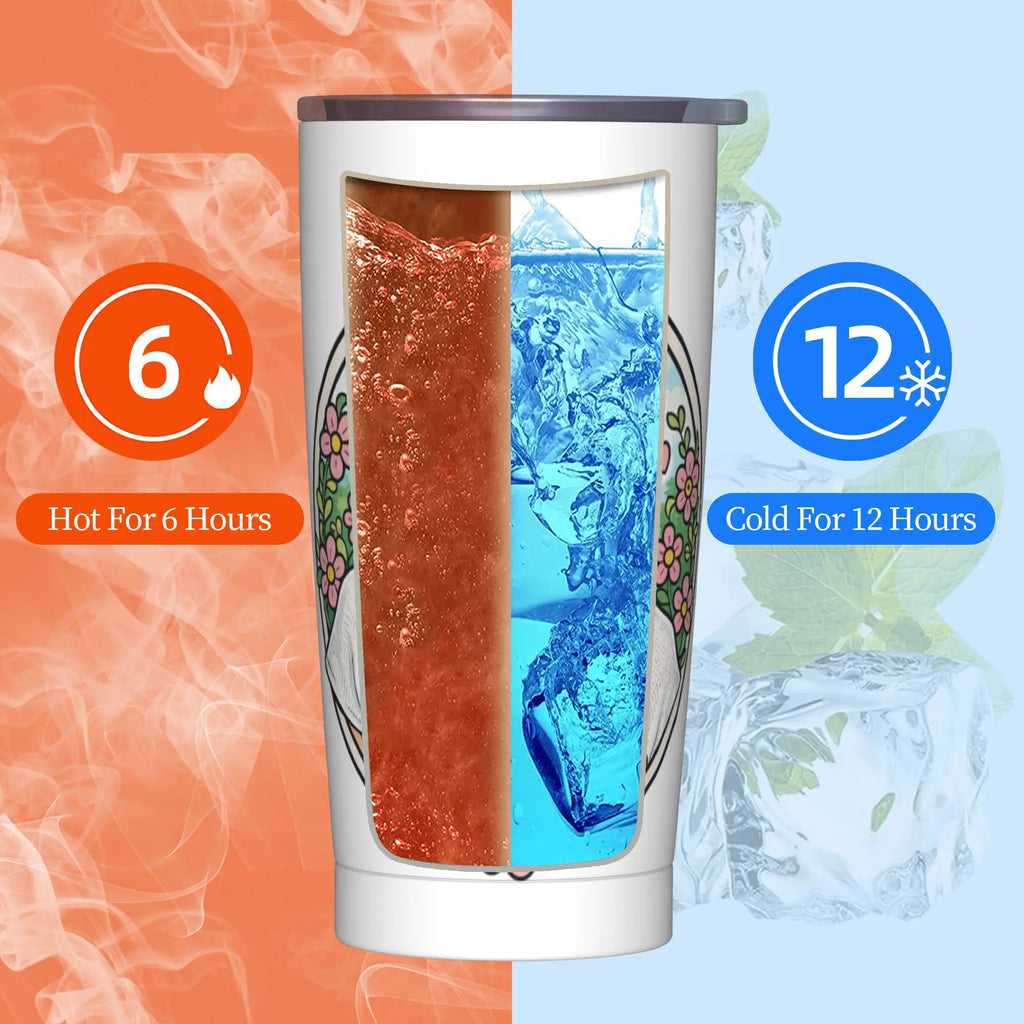 Vaso Térmico de Acero Inoxidable - Diseño Exclusivo de Harry Styles. Calor y Frío.