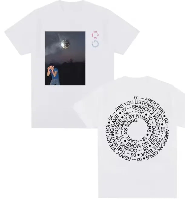 Harry Styles Often Kisses. Hunting Wind Style. 2026 Album. Pattern T-shirt. for Men and Women. Summer. Short-sleeved T-shirt.