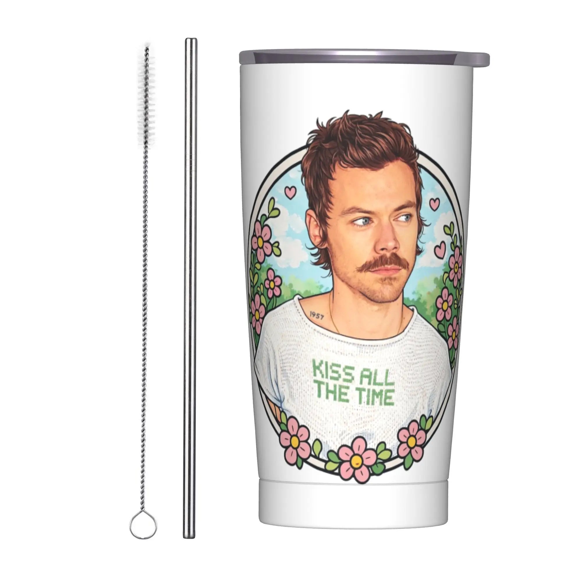 Harry Styles Tumbler Vacuum Insulated  Coffee Cups Vacuum Flask School Mug Hot Cold Drink